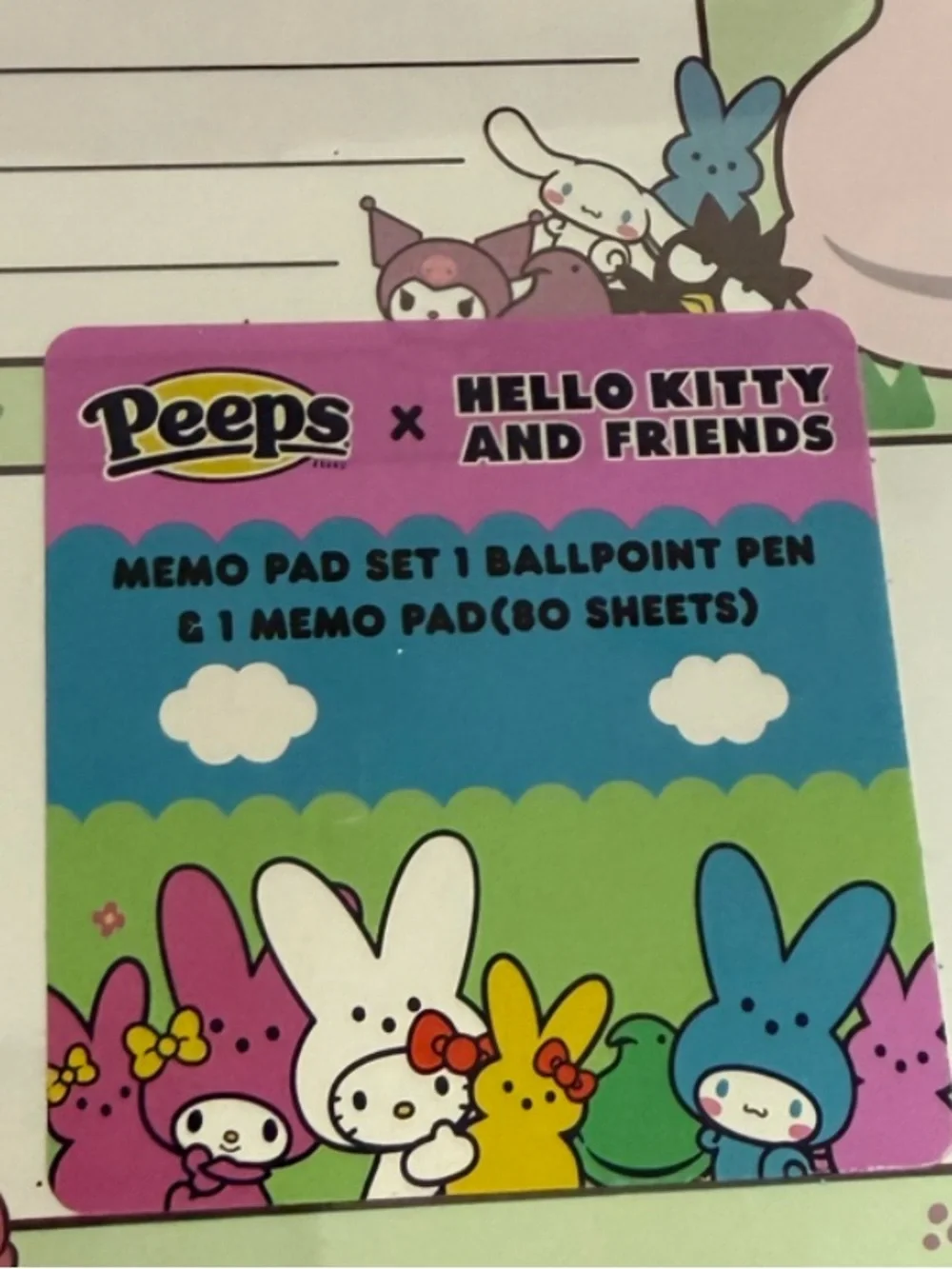 Hello Kitty stationary memo